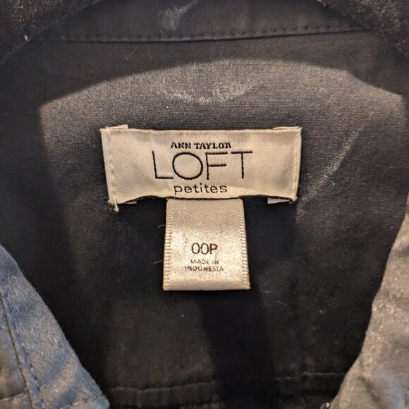 Ann Taylor Loft Women's Black Sleeveless Midi-Length Dress - Size 00 Petite - Picture 6 of 6